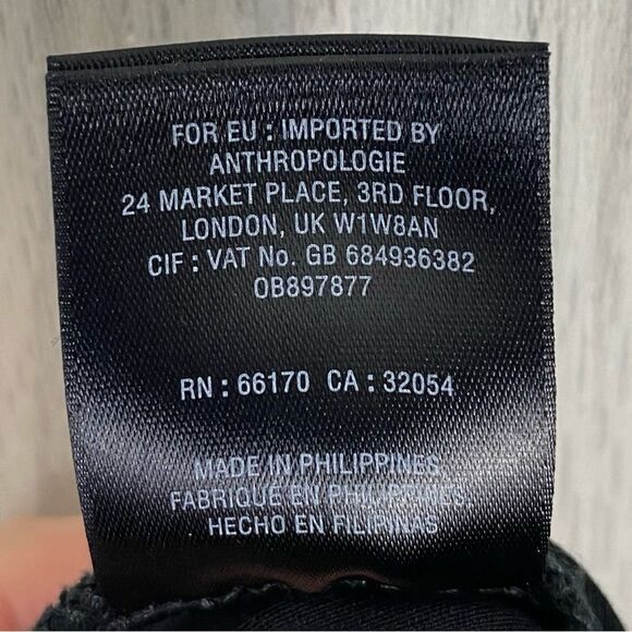 Anthropologie | The Essential High Rise Slim Pant In Black Size 8 - Picture 10 of 10